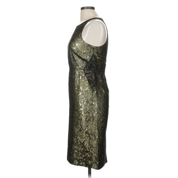 J.Crew Collection Luxe Metallic Dress Formal Holiday Event Cocktail Attire 6 - Picture 5 of 6